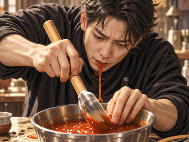 高黏度酱料怎么调?掌握提按自如手法,定期搅拌更顺滑