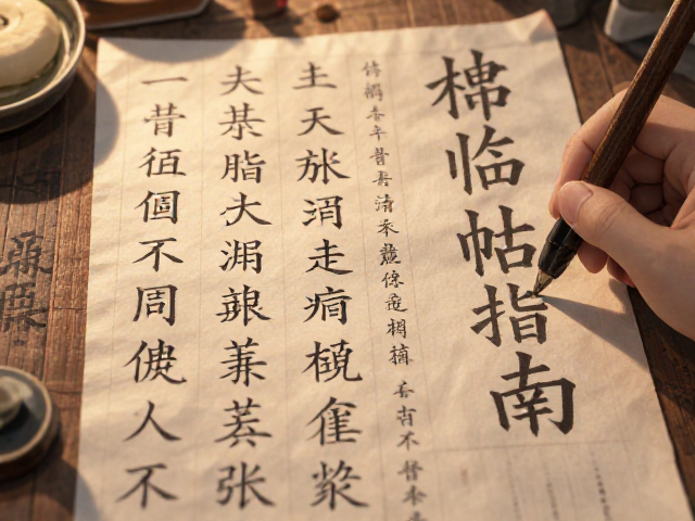 楷书临帖指南,结合版画印刷技法,提升书法练习质感