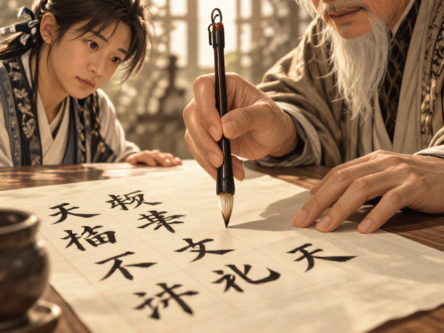 楷书临帖用熟纸配狼毫笔,笔法更稳?老书法家揭秘选笔技巧
