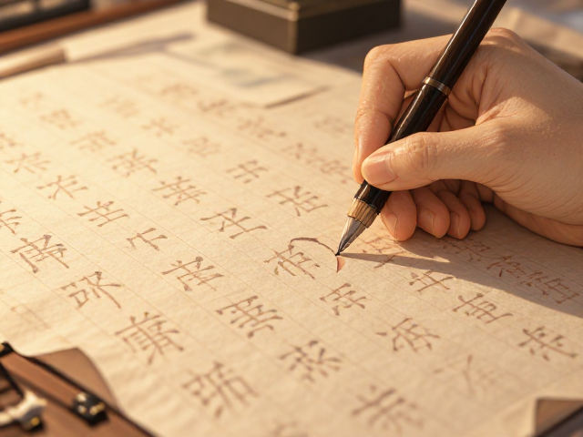 楷书临帖怎么托心固定？恒温存储让字迹更稳定