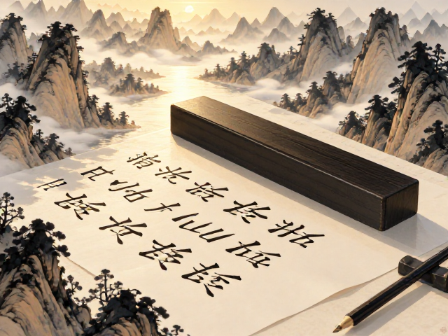 楷书临帖选什么镇纸?水墨山水意境下的文房雅趣指南