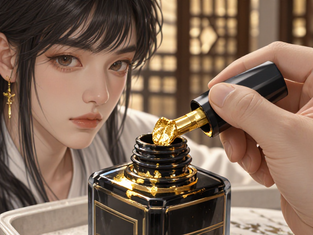 金箔墨防脱落技巧，避光防晒，擦拭瓶口残留，保存更持久