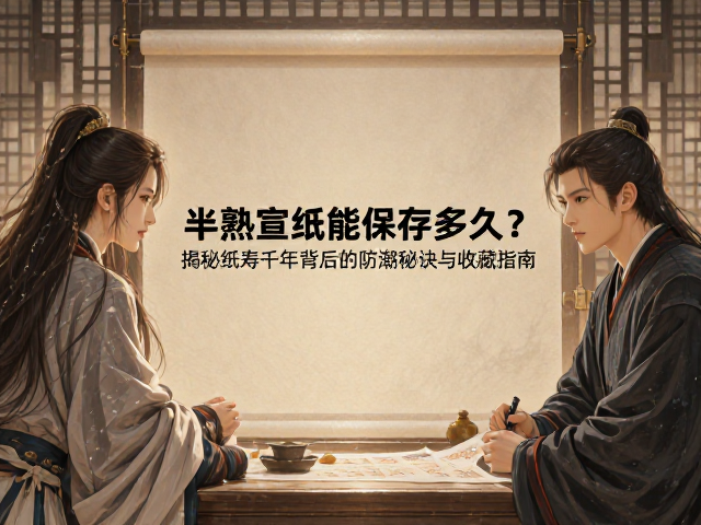 半熟宣纸能保存多久?揭秘纸寿千年背后的防潮秘诀与收藏指南