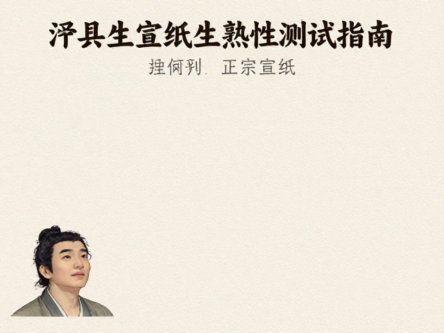 泾县生宣纸生熟性测试指南,如何辨别正宗宣纸