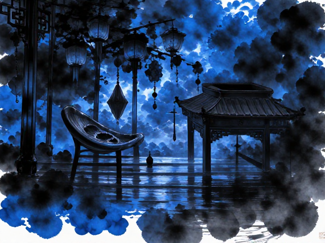 蓝黑墨汁与古董老墨对比，墨韵层次丰富，收藏级文房雅趣