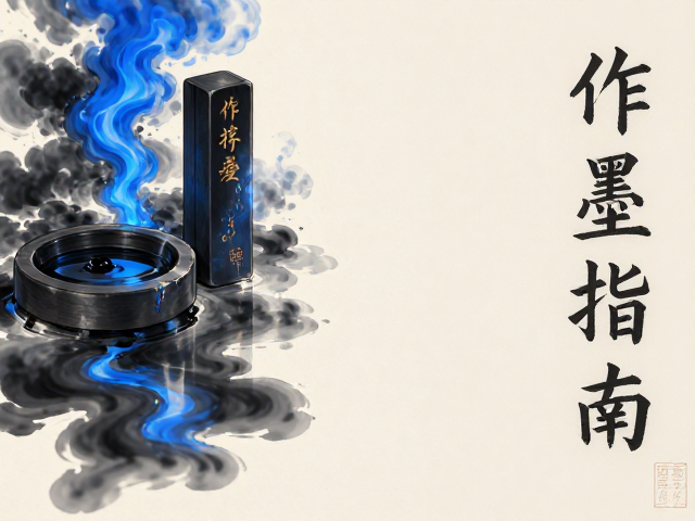 蓝黑墨汁与漆烟，书画创作选墨指南，提升作品质感