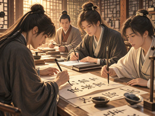 文人雅集书法篆刻临摹指南,零基础练字入门技巧