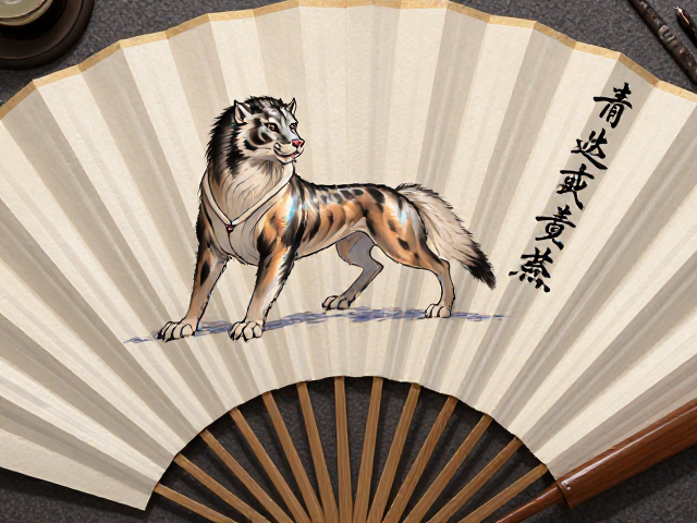 扇面书法练习,走兽画技法详解,新手必看的创作指南