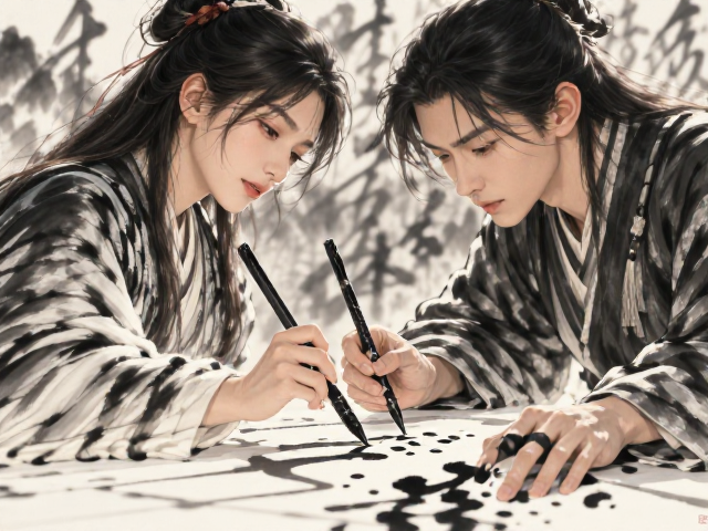 书法练习,如何掌控水墨淋漓,画出丰富墨色层次?