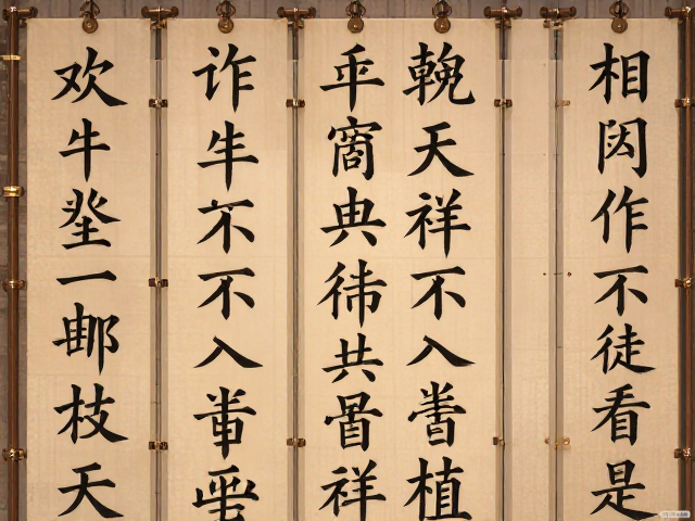 楷书练习心得,立轴悬挂技巧与书法练习要点解析