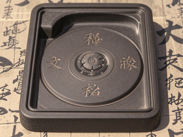 长方形砚底款铭刻揭秘,圆形天圆设计蕴含的文化与收藏价值