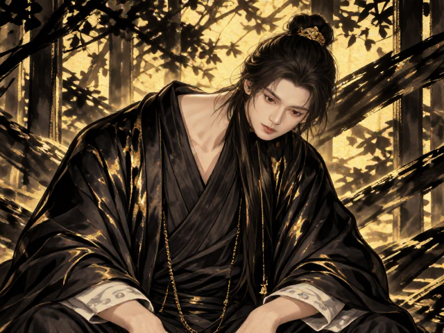 传统撞色外画纹饰配文人水墨风,描金装饰尽显东方雅致