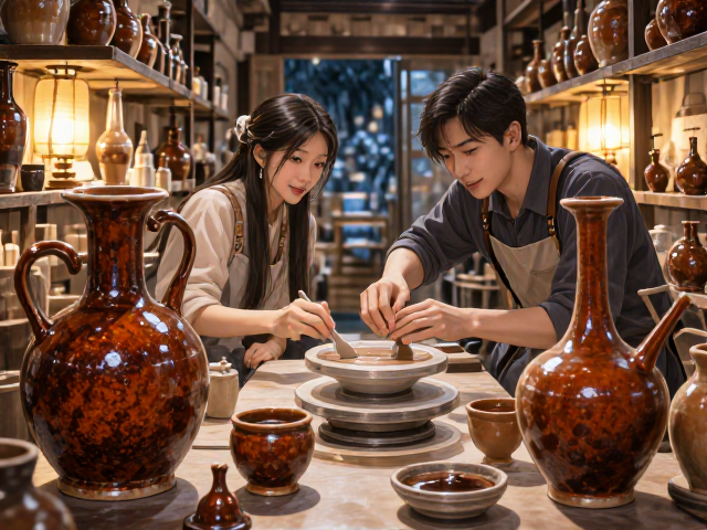 手作陶瓷店陶艺初学者必看，复古铁锈釉烧制技巧与避坑指南