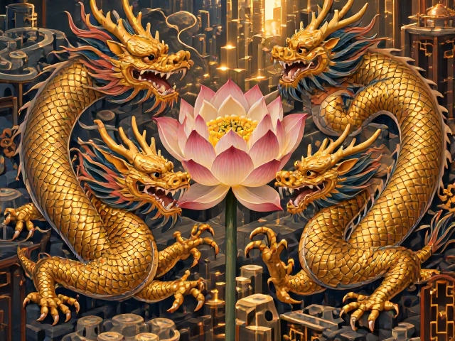 龙凤莲花纹饰,传统美学如何点亮现代都市生活