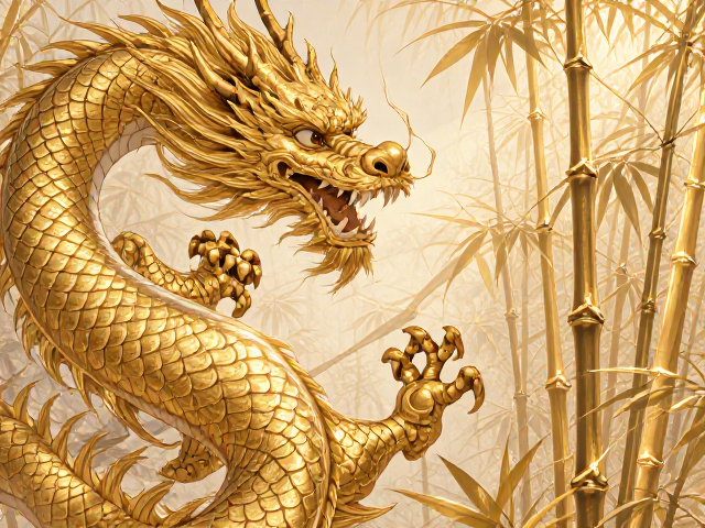 龙凤纹配金黄色竹子纹,揭秘传统纹样的富贵寓意与搭配美学