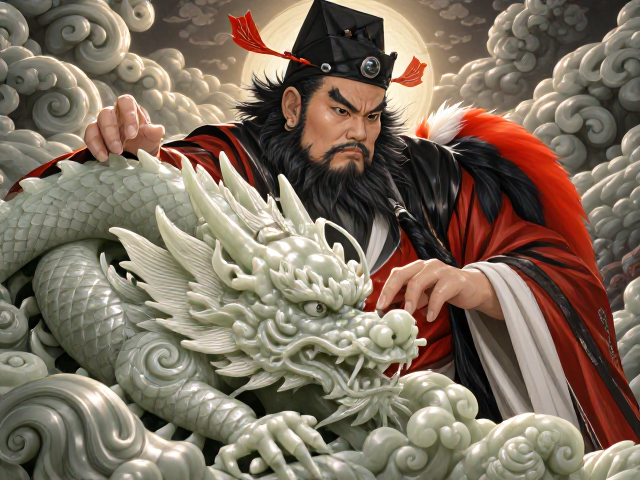 钟馗捉鬼阴刻龙凤纹,揭秘非遗玉雕技法与收藏价值
