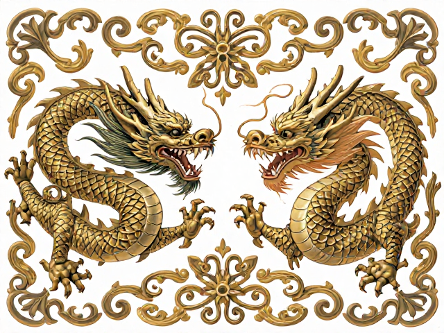 龙凤纹卷草纹高清鉴赏,纹饰清晰度解析与历史渊源