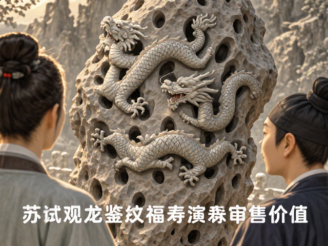 苏轼观石鉴龙凤纹,福寿双全寓意解析与文化价值