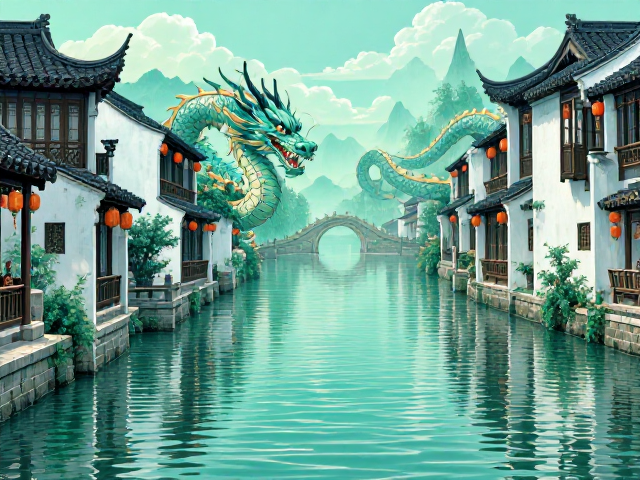 江南水乡龙凤纹流行色彩,传统美学与现代潮流的跨界碰撞