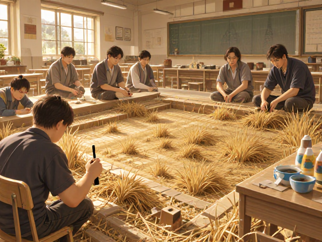 学校美术教室沙田稻草配比指南,打造中性酸碱度创作环境