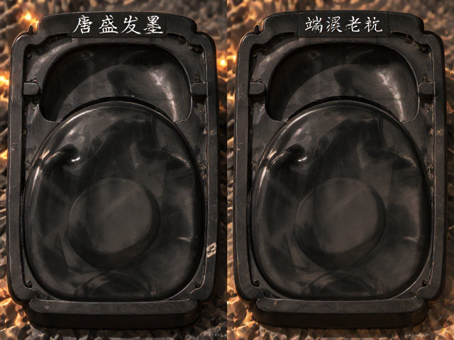 歙砚唐盛发墨细腻,对比端溪老坑,谁才是文房首选?