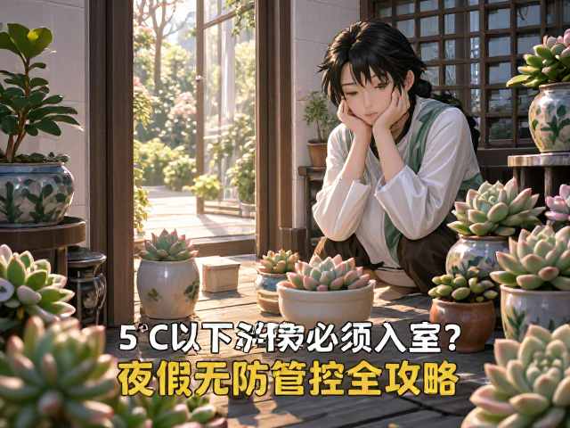 5℃以下多肉必须入室？夜间盖防寒膜，温度管控全攻略