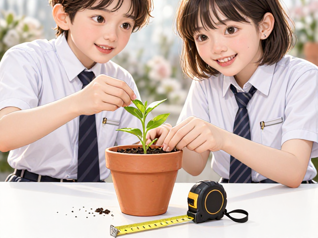 组培苗移栽必备,赤陶花盆透气性解析与卷尺精准定植指南