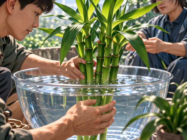 富贵竹用纯净水养护，水培富贵竹更茂盛
