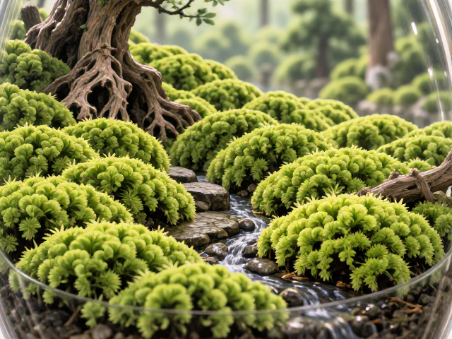 源自日本枯山水灵感的生态瓶，葫芦藓打造治愈系微景观