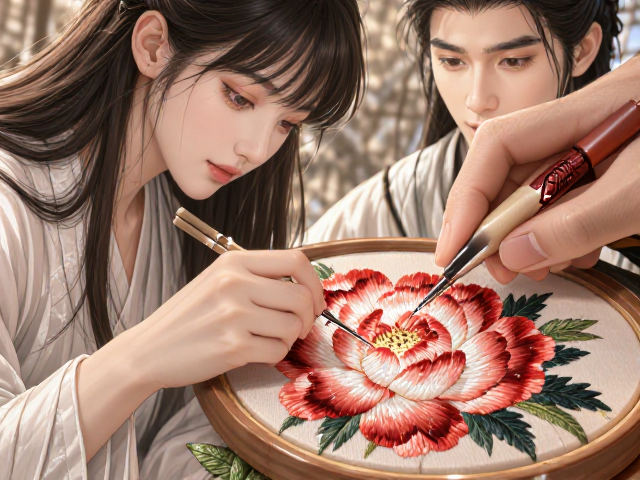 花瓣明暗过渡的色彩处理策略
