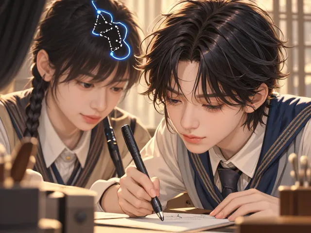无溶剂安全书写笔，智能笔迹识别，高效学习标注新体验
