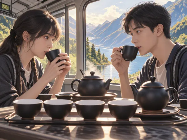 黑茶旅行茶具套装的现代设计哲学