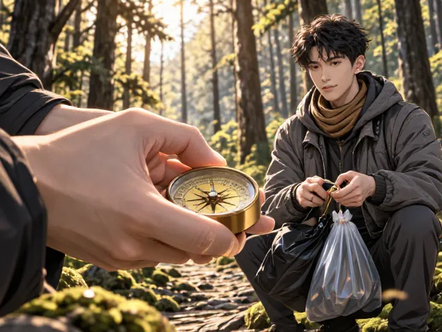 户外新手指南:指南针使用技巧与与无痕山林垃圾带走实操