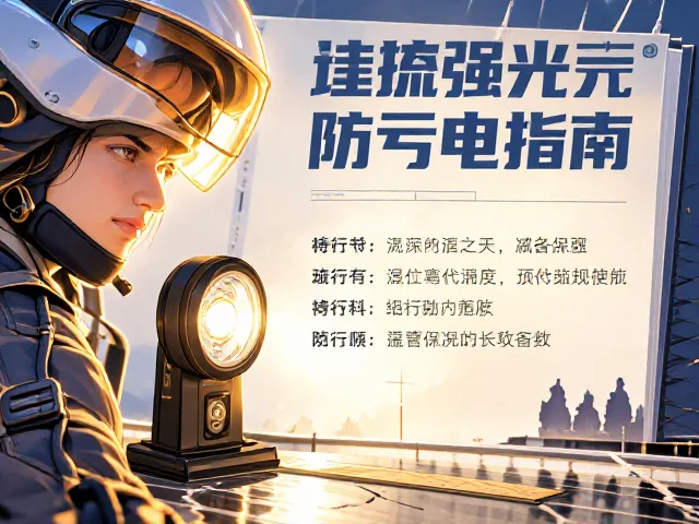 长途摩旅必备,铺路强光射灯防亏电指南