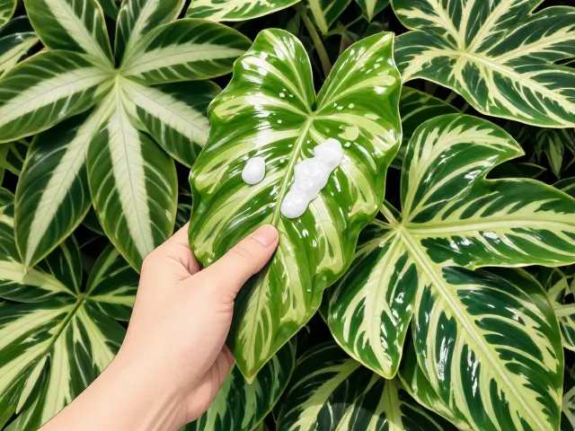 彩叶竹芋养护指南，薄肥勤施与叶面清洁，让叶片油亮翠绿