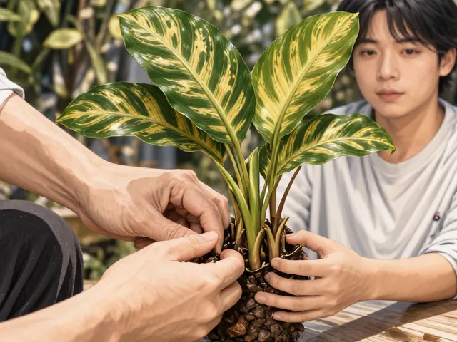 彩叶竹芋分株繁殖教程,隔离病株防感染,新手必看