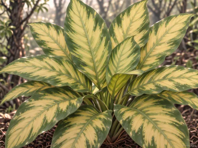 彩叶竹芋促花技巧，调微酸至中性土，轻松养出漂亮花