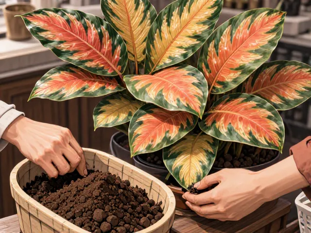 彩叶竹芋组盆教程,泥炭土,珍珠岩配比,打造高颜值组合盆栽