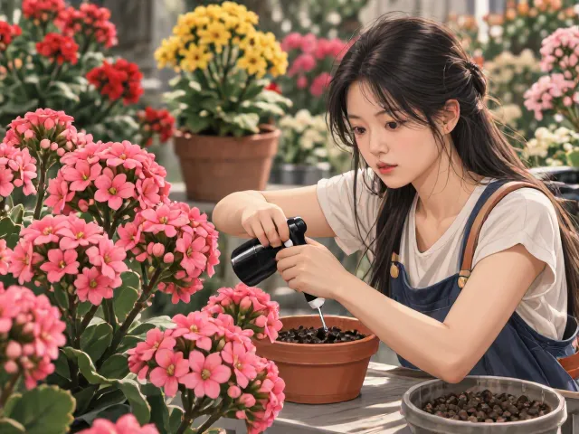 长寿花薄肥勤施,实现全年多季开花,花量大又艳