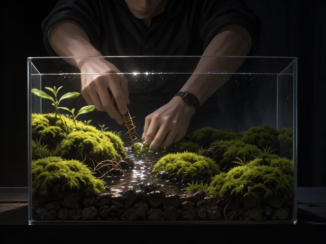 生态瓶铺苔防积水烂根，新手必看保湿技巧