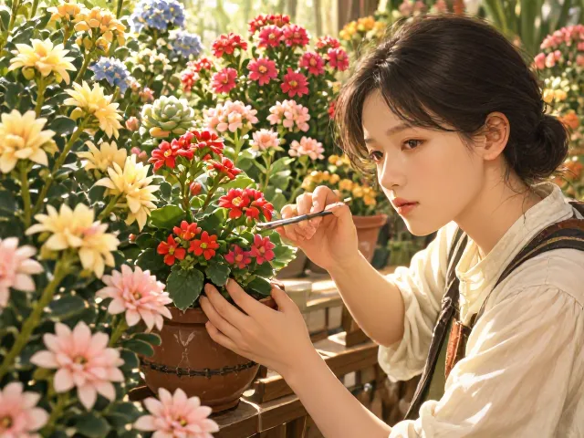 多肉开花品种长寿花越冬温度控制指南，促花爆盆