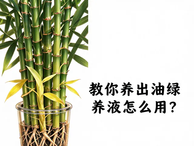 富贵竹专用水培营养液怎么用？黄叶枯根？3步教你养出油绿富贵竹