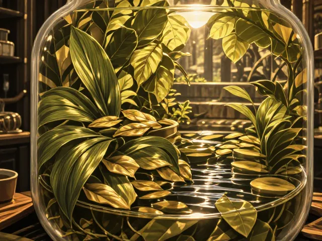 复古幽静生态瓶怎么养?定期清理枯叶保持清新