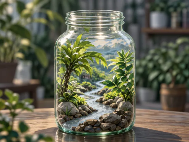浙江杭州生态瓶制作,自然园艺入门指南,打造桌面微景观