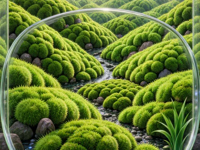 中国苔藓文化圈,生态瓶清新翠绿,打造治愈系微景观