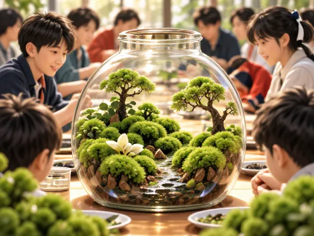 生态瓶铺苔DIY体验课爆火,零基础打造桌面微景观指南
