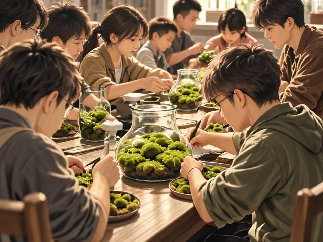 生态瓶铺苔DIY体验课爆火,零基础打造桌面微景观指南