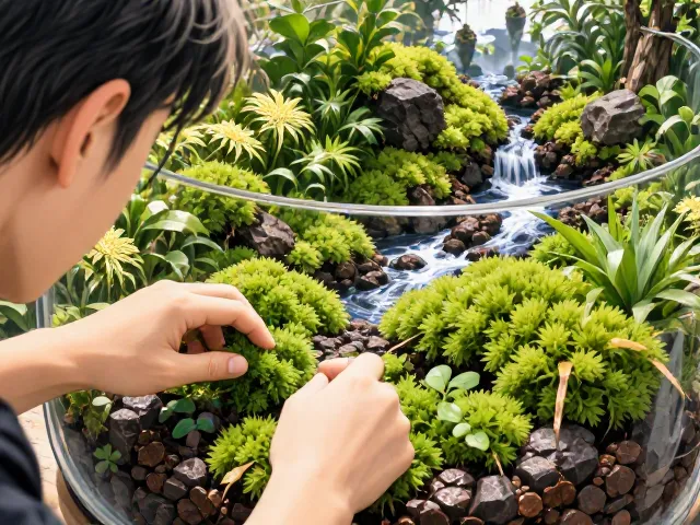 生态瓶铺苔DIY体验课爆火,零基础打造桌面微景观指南