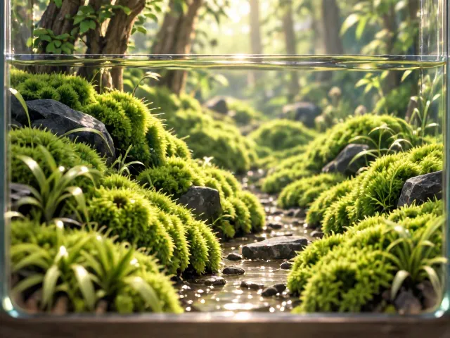 中国苔藓文化圈,生态瓶清新翠绿,打造治愈系微景观