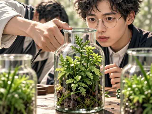 杭州生态瓶制作，卷柏微景观养护指南，打造桌面绿色角落